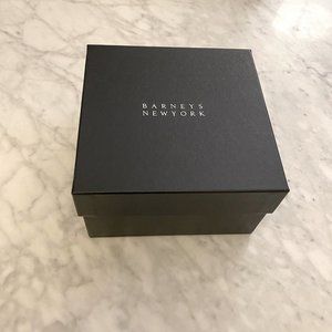 New Authentic BARNEYS New York Black Gift Box.  5.25" X 5.25" X 3"